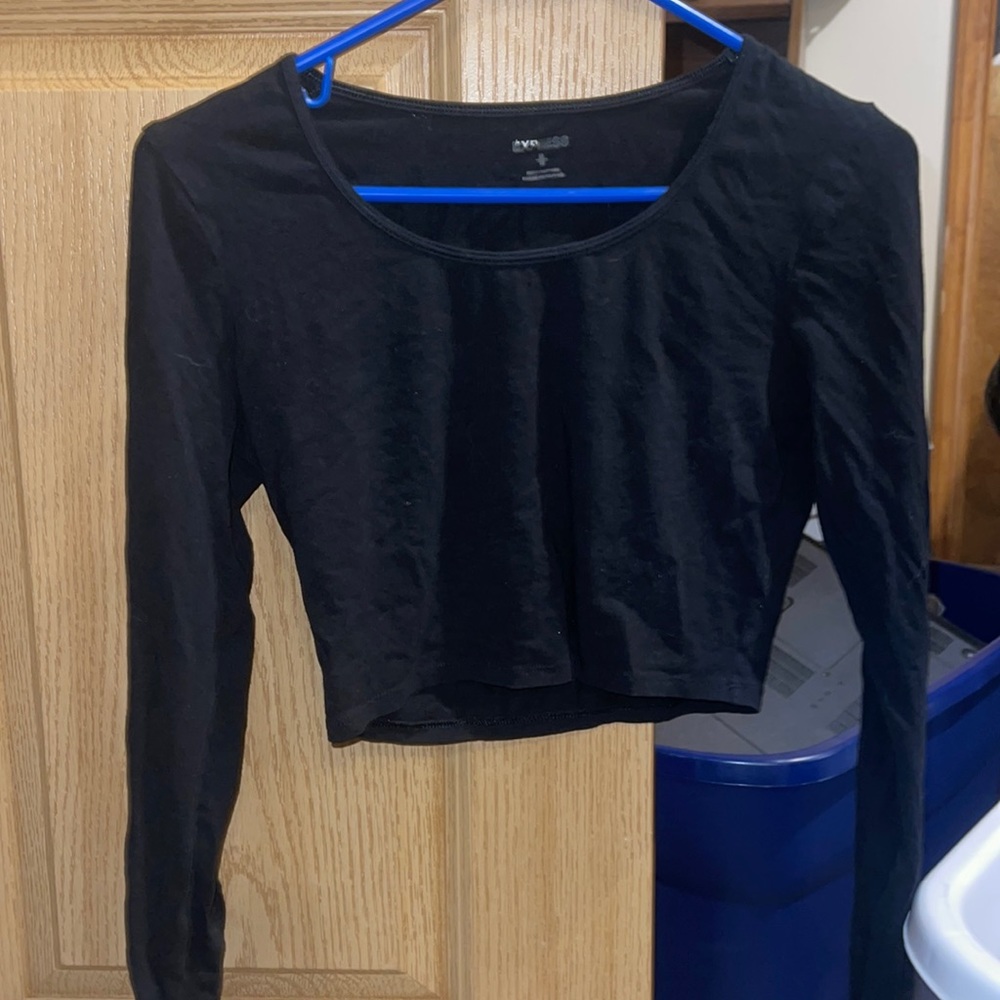 Long sleeve crop shirt